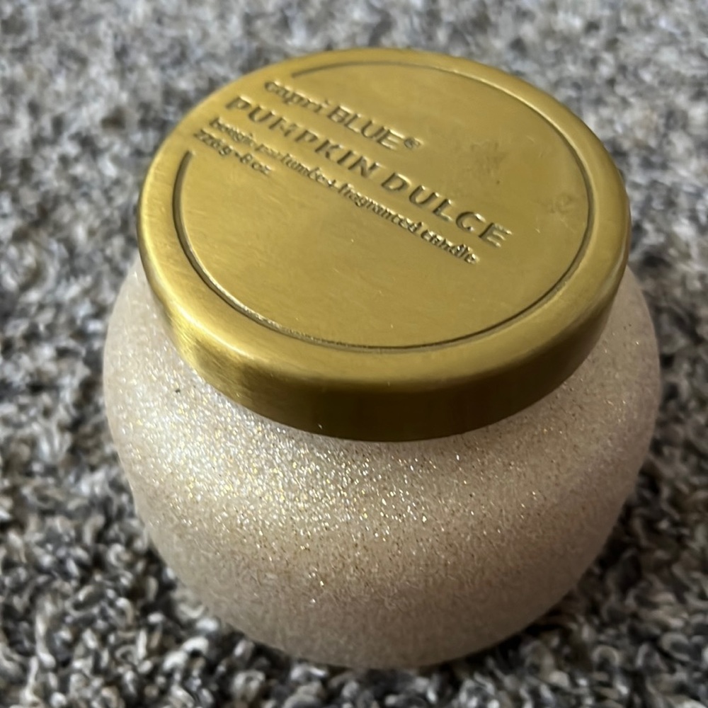 capri blue pumpkin dulce glitter candle